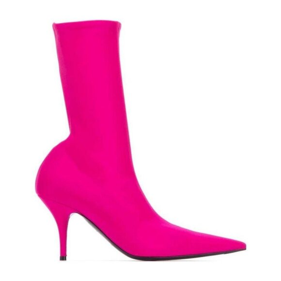 Balenciaga Knife Boots in Fluo Pink - Picture 1 of 8